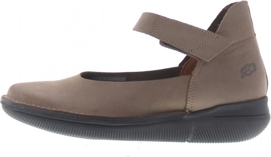 Loints of Holland Froombosch Instappers met Uitneembaar Voetbed Leder Taupe in