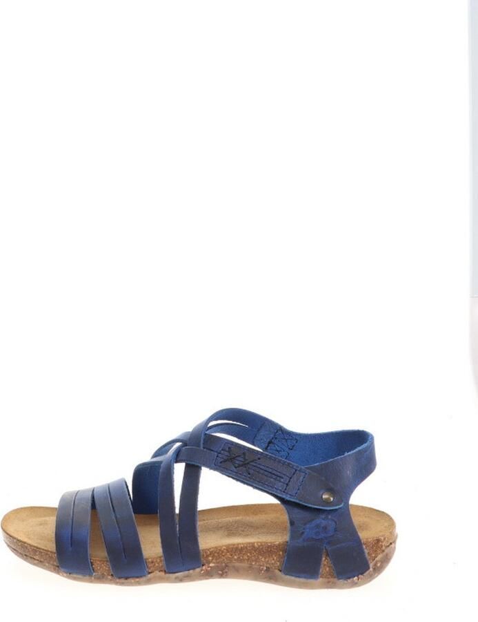 Loints of Holland Vierlingsbeek Sandalen Leder Cobalt in