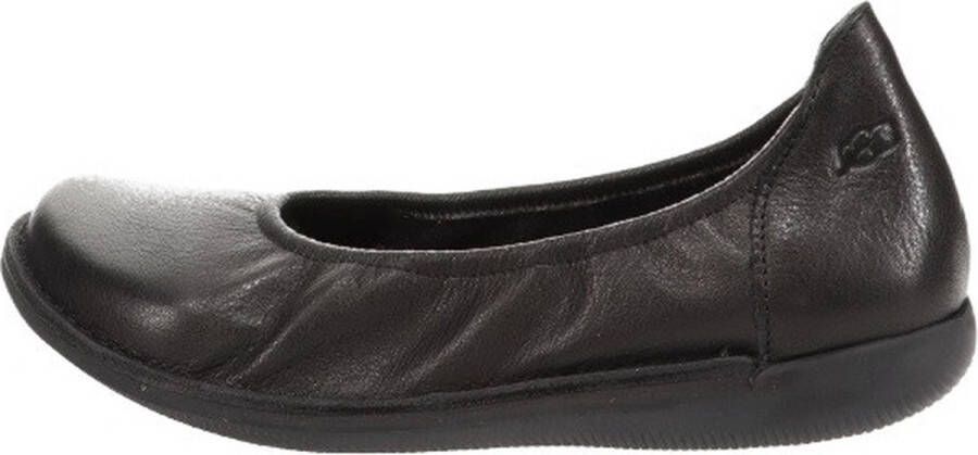 Loints of Holland Nessersluis Ballerina's met Uitneembaar Voetbed Leder Black in