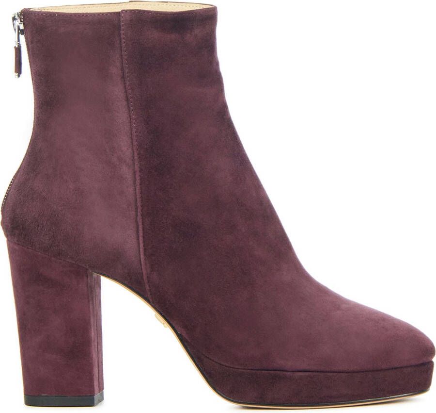 LOLA CRUZ Enkellaarsjes Dames 045t30bk Maat: 38 Materiaal: Suède Kleur: Rood