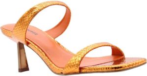 Lola Cruz Stijlvolle witte hoge hak sandalen Oranje Dames
