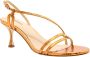 Lola Cruz Hoge hak sandalen met stoffen details Orange Dames - Thumbnail 1