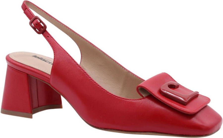 Lola Cruz Slingback Rood