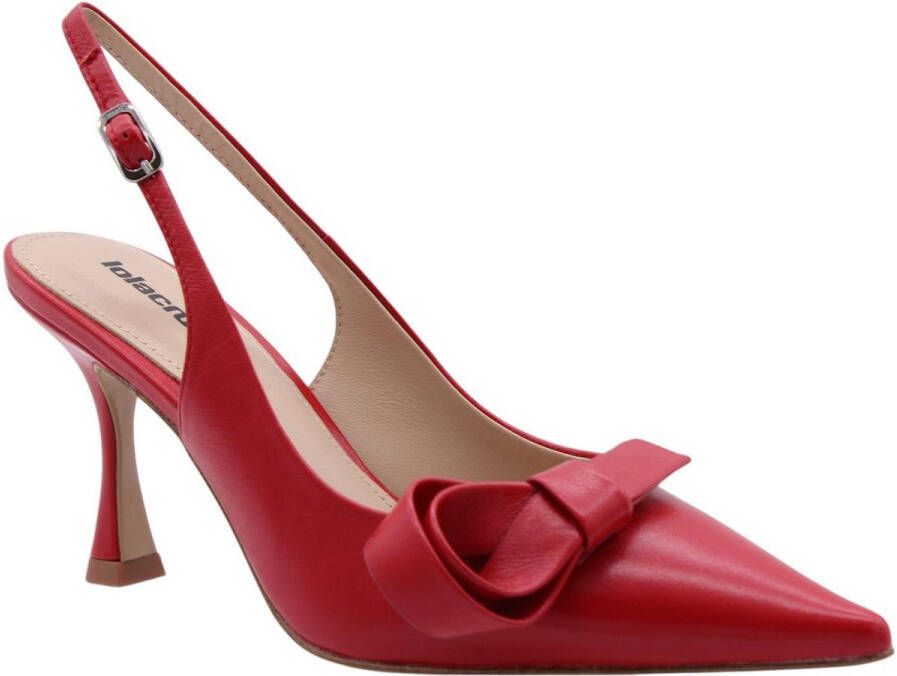 Lola Cruz Rode Slingback Sandalen