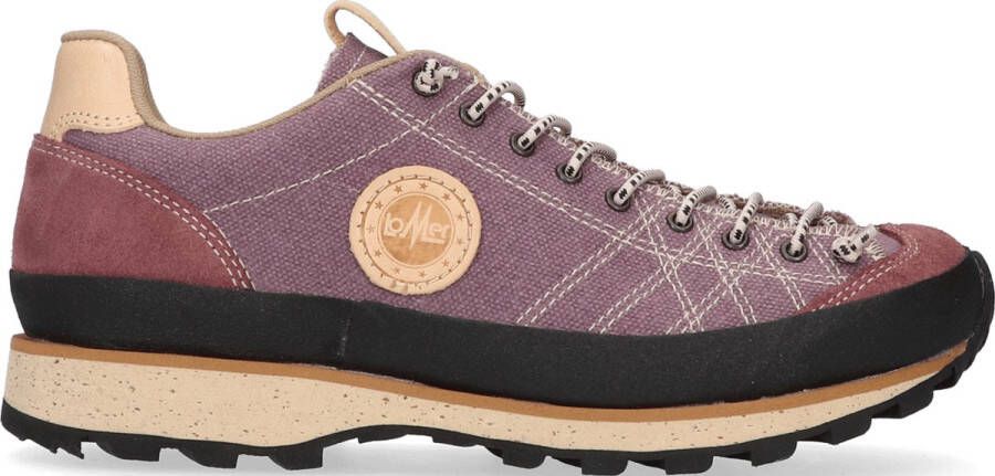 Lomer Bio Naturale Canvas Wandelschoenen Brownrose Roze Canvas 50084.A.04