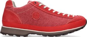 Lomer Bio Naturale Low Dames Wandelschoenen Phonebox Rood Canvas 50082.C.04