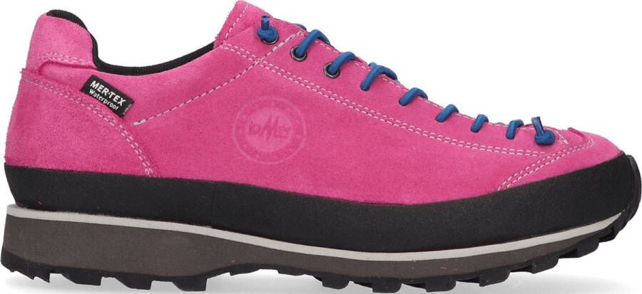 Lomer Bio Naturale Low MTX Dames Wandelschoenen Passion Roze Suède 50082.A.25