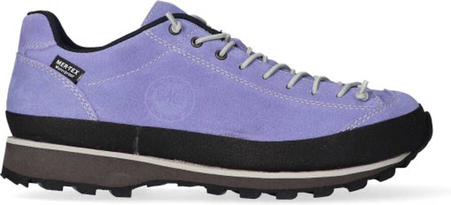 Lomer Bio Naturale Low MTX Dames Wandelschoenen Periwinkle Paars Suède 50082.A.16