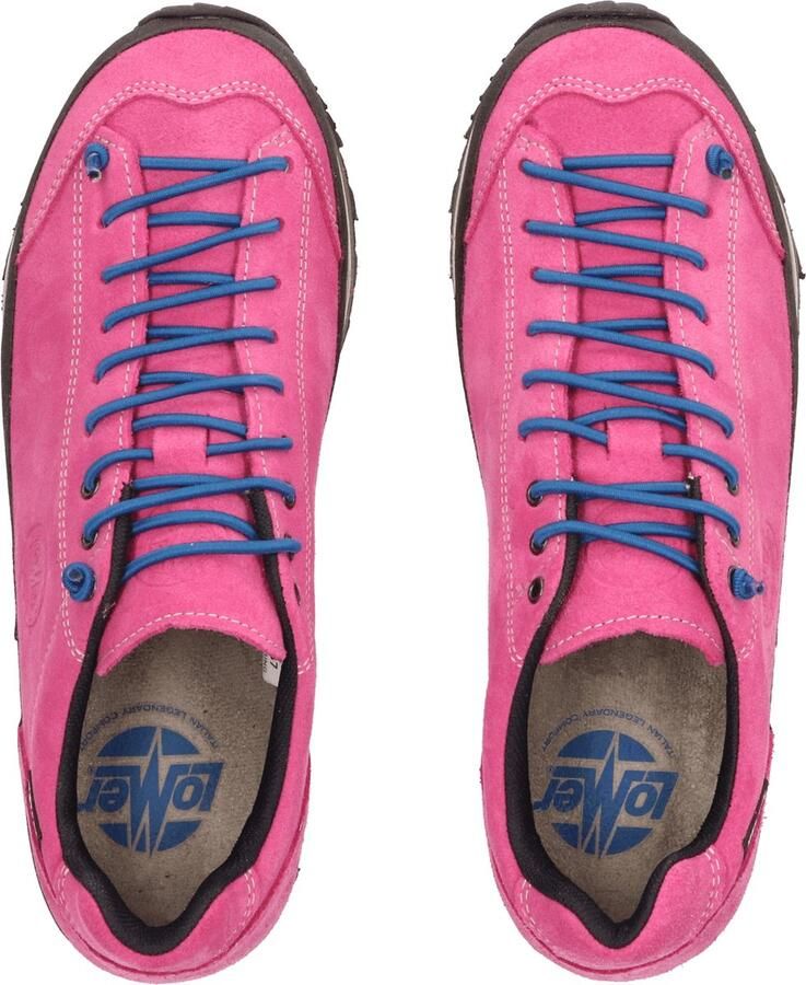 Lomer Bio Naturale Low MTX Dames Wandelschoenen Passion Roze Suède 50082.A.25 - Foto 2