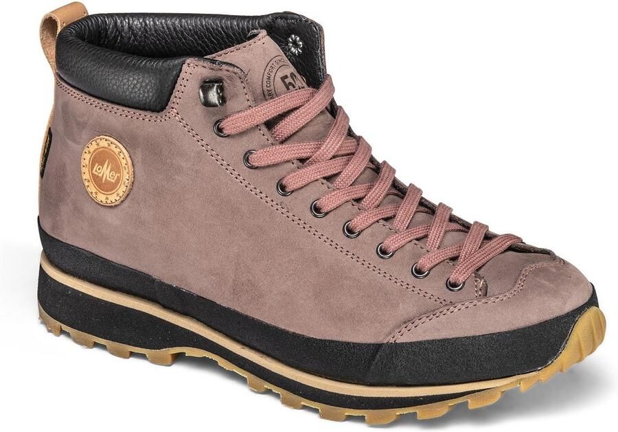 Lomer Bio Naturale mid mtx roze wandelschoenen uni (38.50089.A.03)