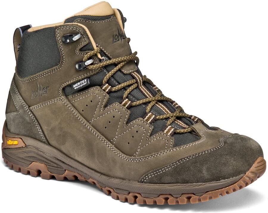 Lomer Sella High Premium MTX Wandelschoenen Olive Groen Nubuck 30047.B.02