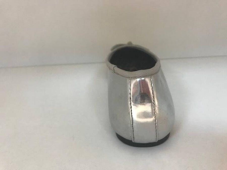 London Rebel Ballerina Zilverkleur met strik (valt als ) - Foto 3