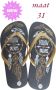 LONERIACCO Indiana teenslipper zwart goud met strass steentjes - Thumbnail 11