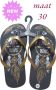 LONERIACCO Indiana teenslipper zwart goud met strass steentjes - Thumbnail 3
