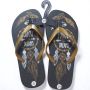 LONERIACCO Indiana teenslipper zwart goud met strass steentjes - Thumbnail 10