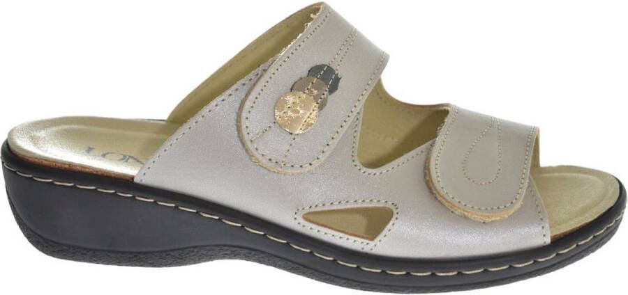 Longo 1044836 2 perle Dames Slipper Grijs