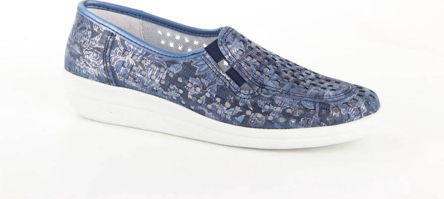 Longo 1112834-8 dames instappers sportief blauw