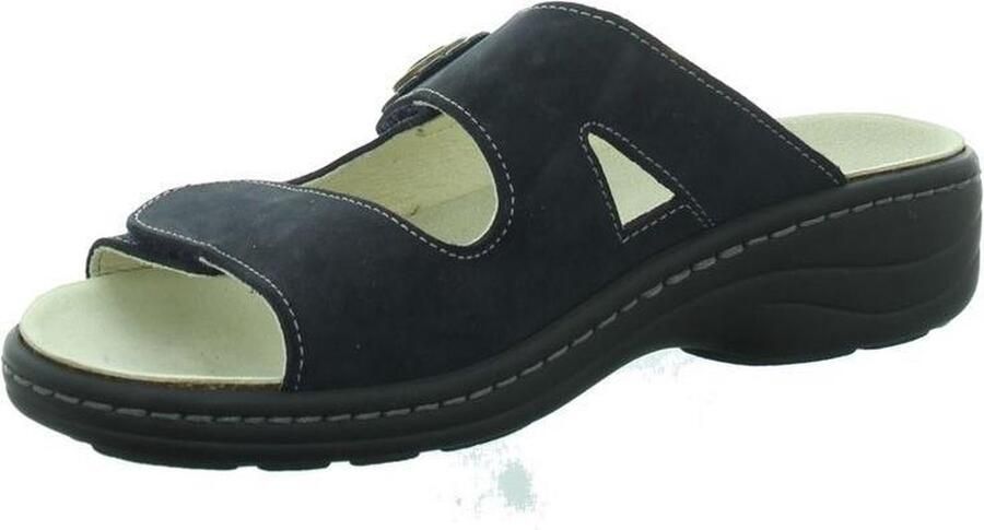 Longo 1006391 Dames Slippers Muiltjes Donker Blauw