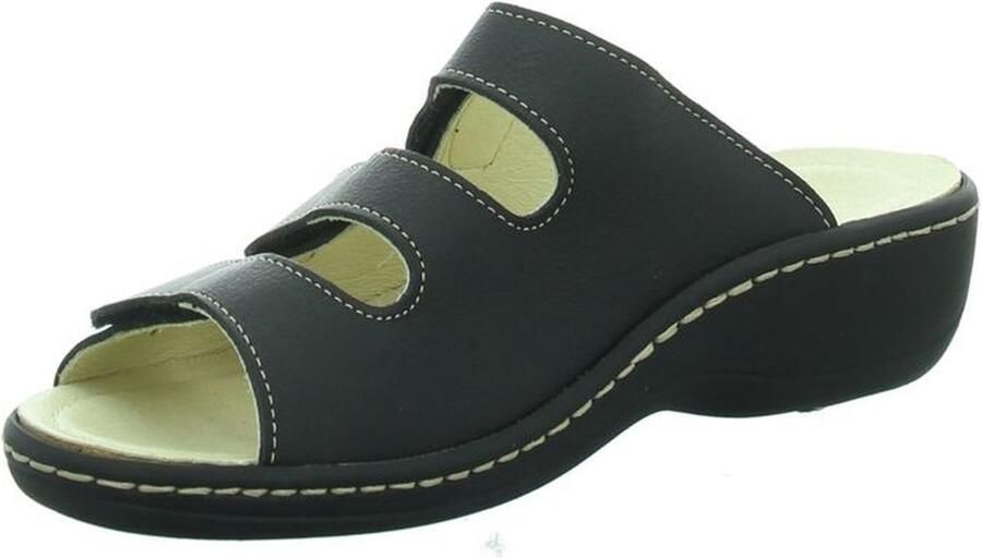 Longo 1006392 Dames Slipper Muiltjes Zwart