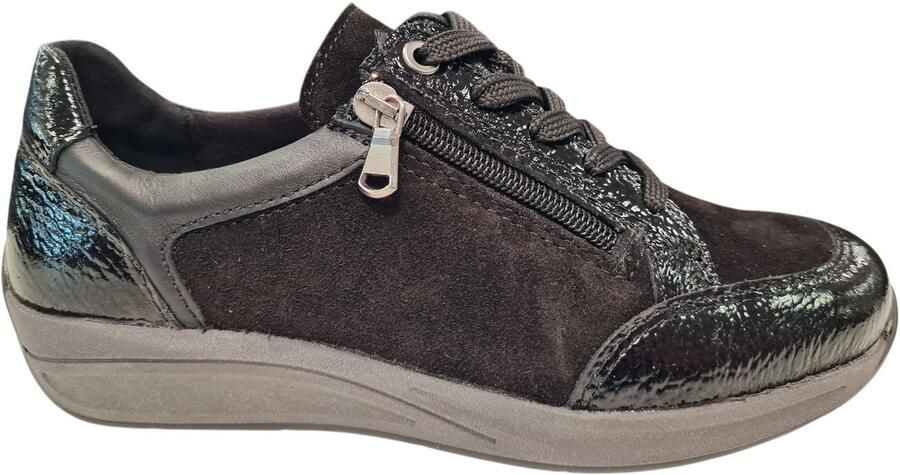 Longo Zwarte Dames Sneakers Zwart