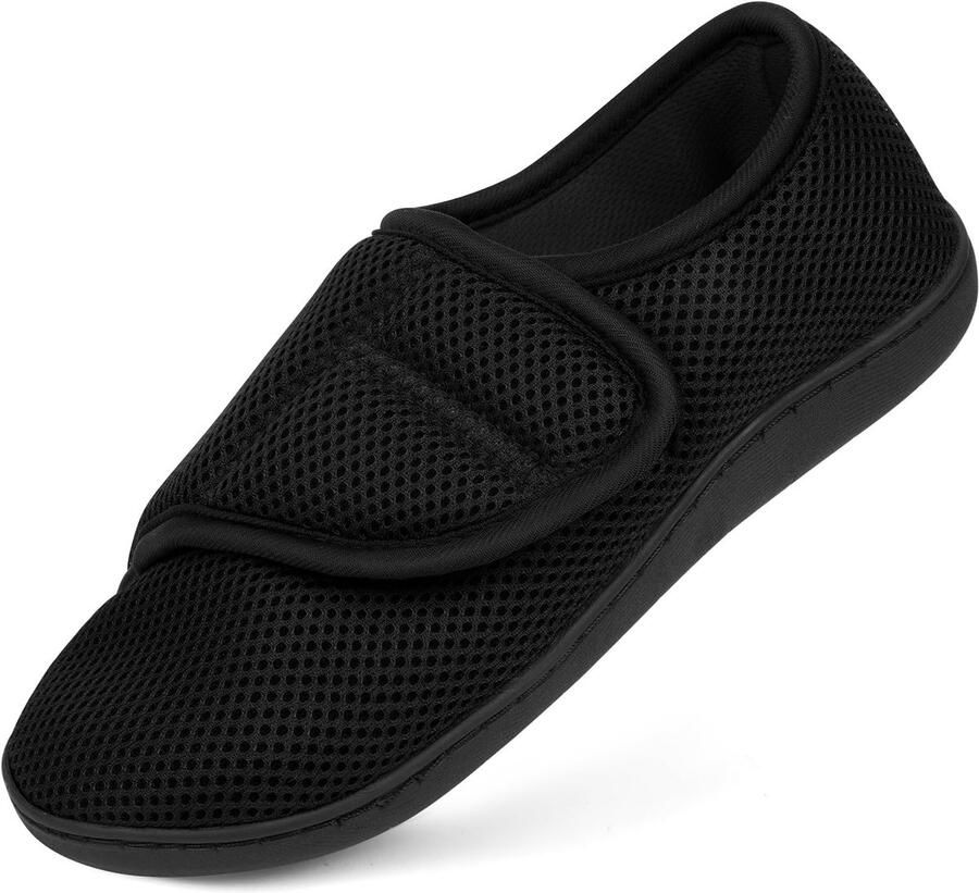 Diabetische Wandelschoenen Verstelbare Klittenbandsluiting Extra Brede Pasvorm