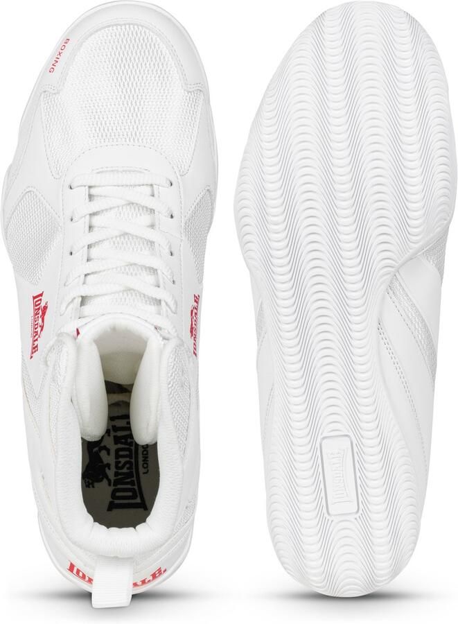 Lonsdale Boxing Shoes Heskin 160047 White Red - Foto 2