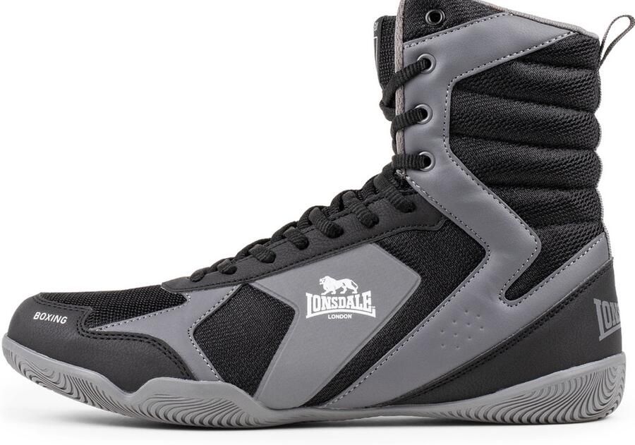 Lonsdale Heskin boksschoenen (1 paar) Zwart Grijs Wit