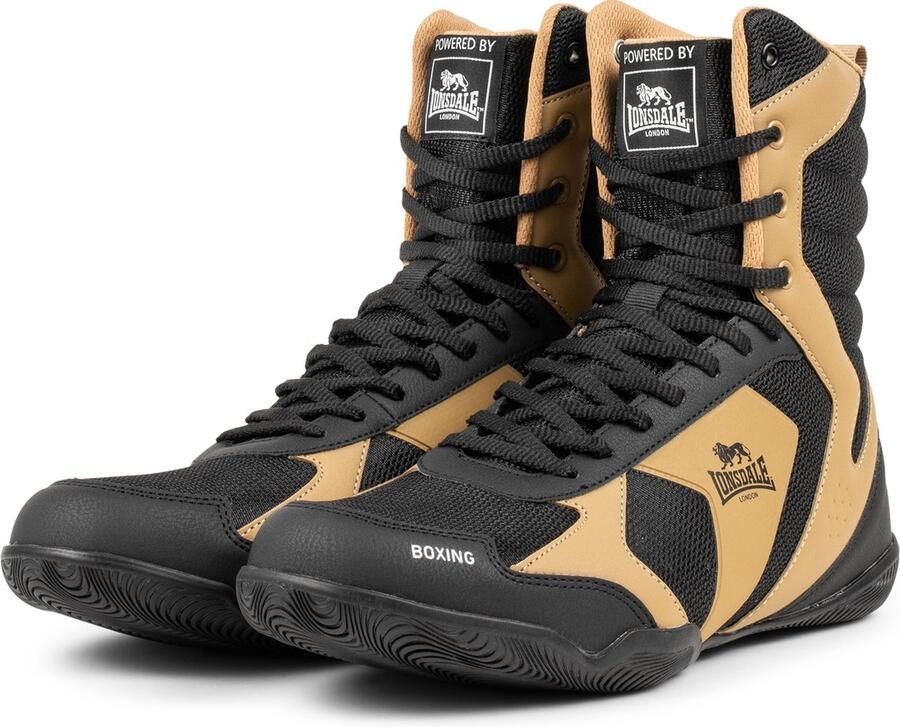 Lonsdale Heskin Boxschuhe (1 Paar) Black Gold White - Foto 2