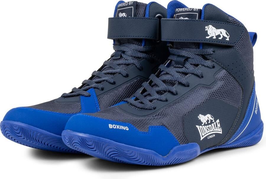 Lonsdale Rufford boksschoenen (1 paar) Navy Blauw Wit