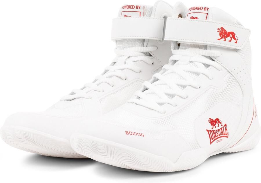 Lonsdale Rufford Boxschuhe 160048 White Red
