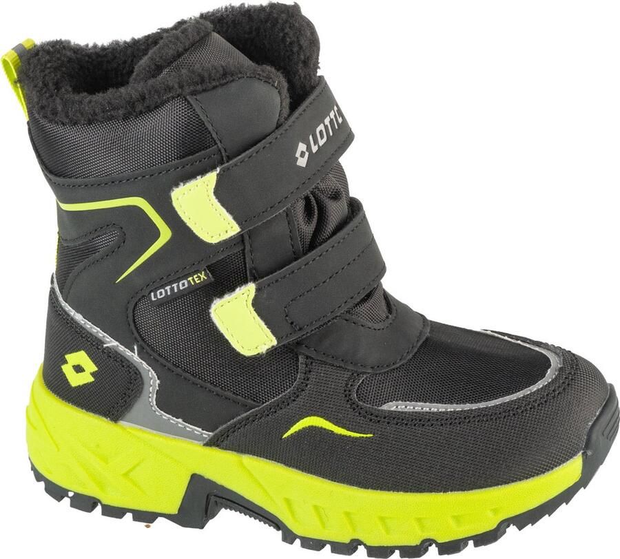 Lotto kinderschoenen voor de winter Alstyne Tex K 2600490K Zwart Limoen
