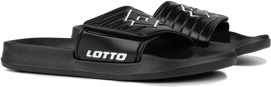 Lotto FLYDE BC Heren Slippers Zwart Wit Comfort & Stijl