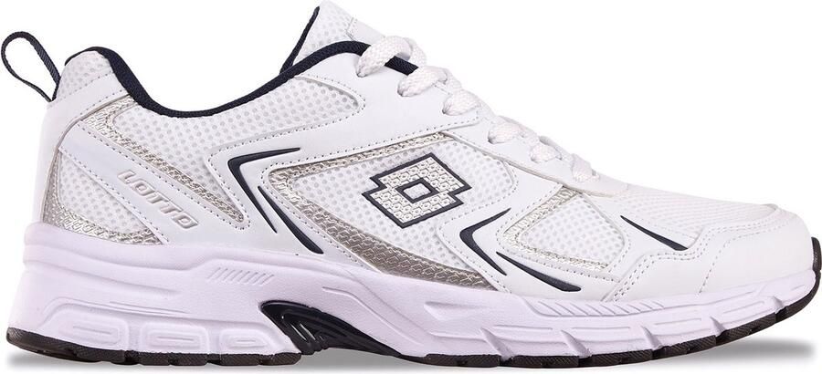 Lotto KITAURA Unisex sneaker lage schoenen 2400010U wit marineblauw
