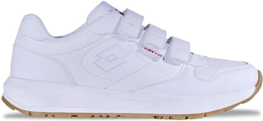 Lotto Straight VL Unisex Basic Klittenband Sneaker 2400870U 1010 Wit