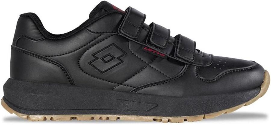 Lotto Straight VL Unisex Basic Klittenband Sneaker 2400870U 1111 BLACK
