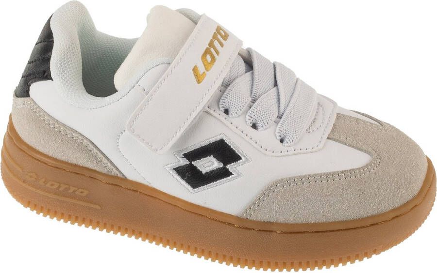 Lotto Makera K voor een jongen Wit Indoorschoenen