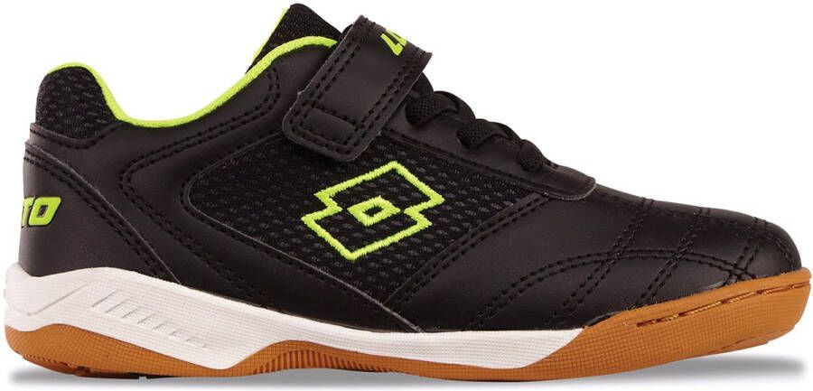 Lotto Schoenen WHIZZER K Lage kindersneaker 2600120K Zwart Geel