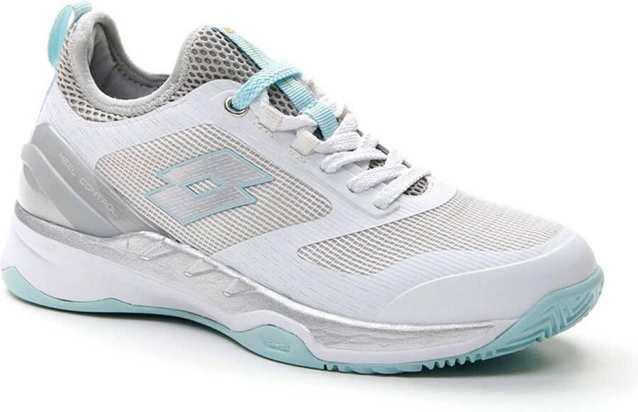 Lotto WOMEN'S WHITE AND GREY MIRAGE 200 CLY 213633 8JO PADEL SHOES
