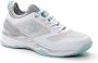 Lotto WOMEN'S WHITE AND GREY MIRAGE 200 CLY 213633 8JO PADEL SHOES - Thumbnail 1