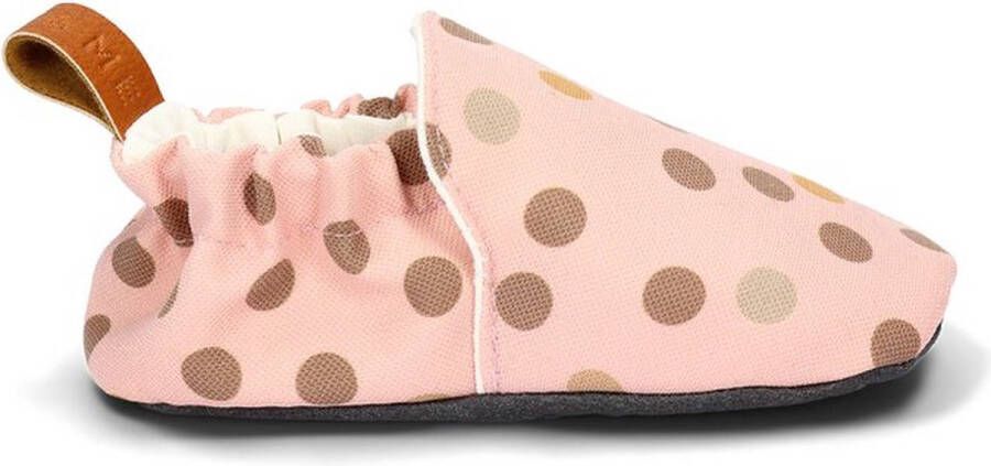 Merkloos Sans marque Baby zachte schoen pantoffel Roze met stippen - Foto 1