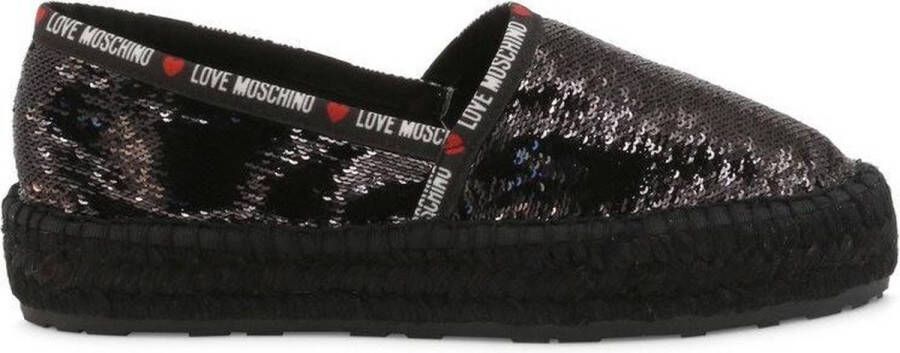 Love Moschino Stijlvolle Espadrilles voor Vrouwen Black Dames