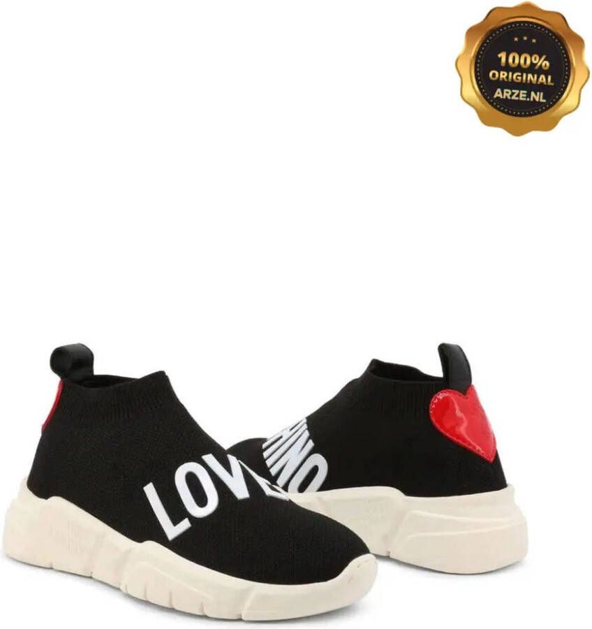 Love Moschino Herfst Winter Dames Sneakers met Synthetisch Materiaal en Rubberen Zool Black Dames