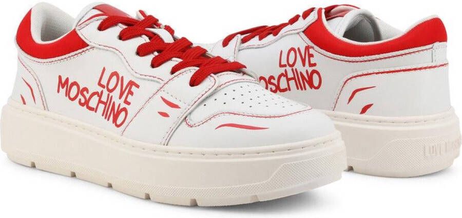 Love Moschino Leren Sneakers voor Dames Lente Zomer Collectie Black Dames
