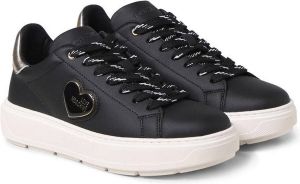 Love Moschino Dames Leren Sneakers Lente Zomer Collectie Zwart Dames