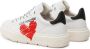 Love Moschino Dames Leren Sneakers Lente Zomer Collectie White Dames - Thumbnail 1