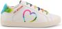 Love Moschino Leren Sneakers voor Dames Lente Zomer Collectie White Dames - Thumbnail 2
