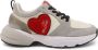 Love Moschino Zwarte Synthetische en Suède Sneakers met 5cm Hak White Dames - Thumbnail 1