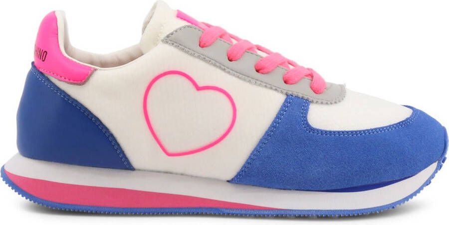 Moschino Blauwe textiel casual sneakers voor vrouwen Multicolor Dames