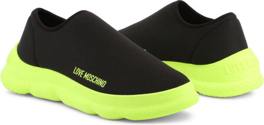 Love Moschino Dames Synthetische Sneakers met Rubberen Zool Black Dames