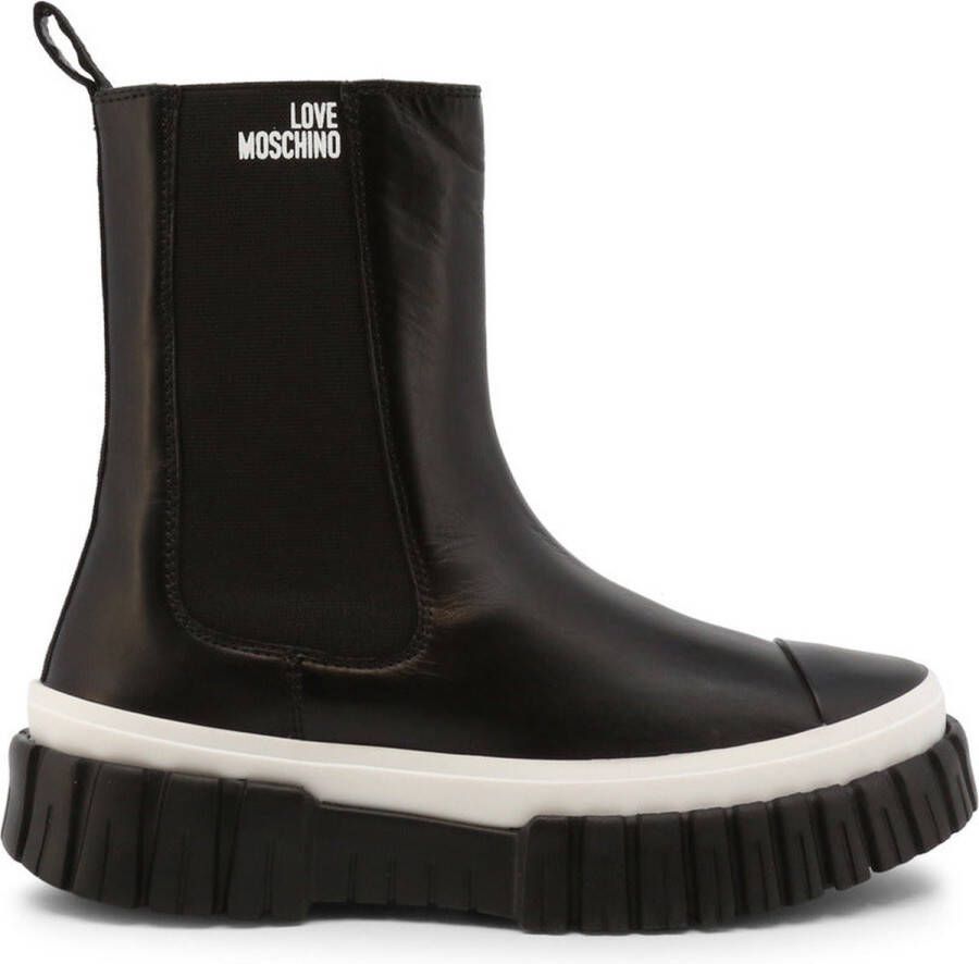 Love Moschino Regenlaarzen Sneakerd.gomma55 vit.nero nero-bian Zwart Dames